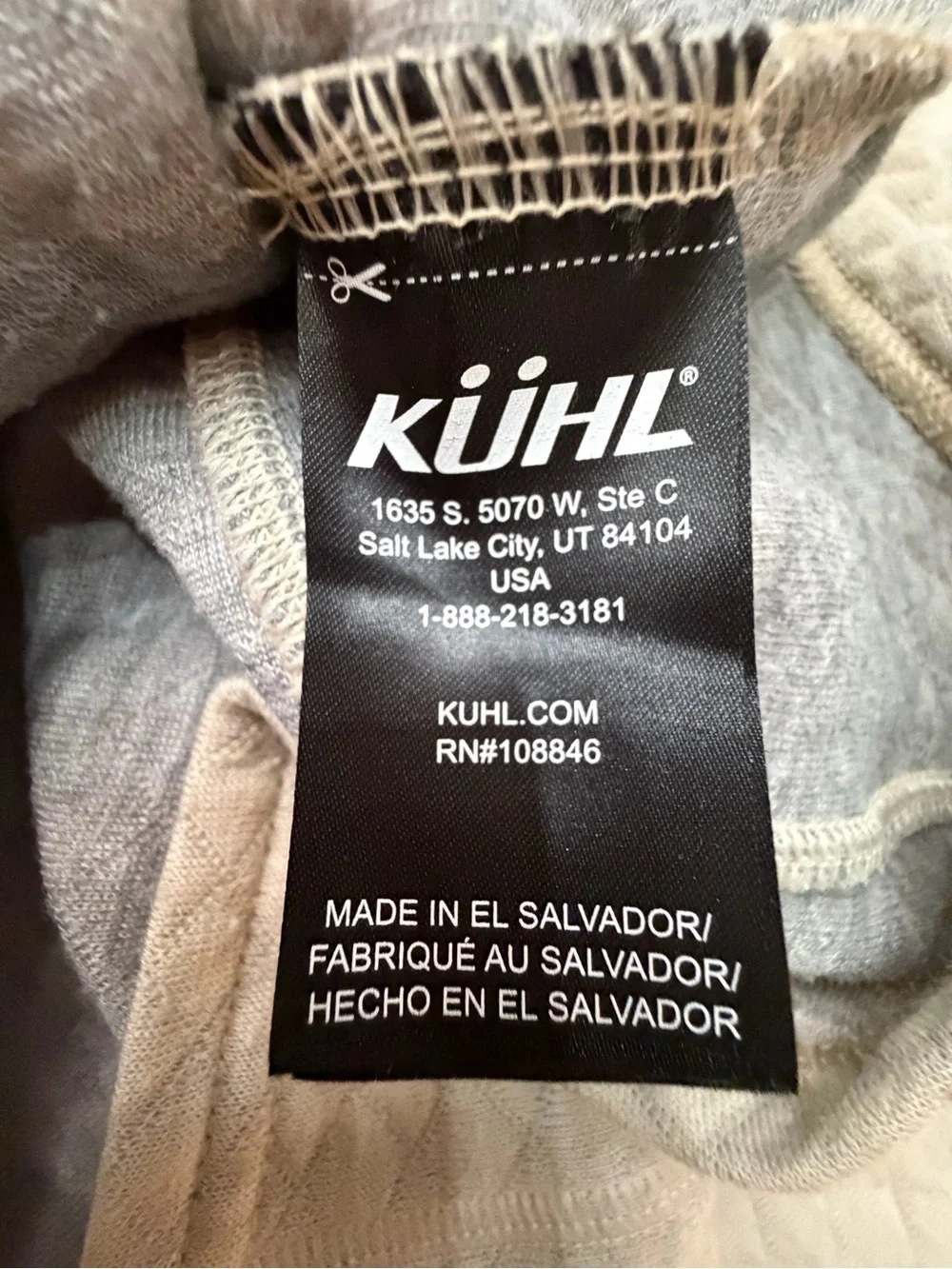 KÜHL Athena Quilted Cowl Neck Pullover Sweater Wool Blend Cream Dove, L